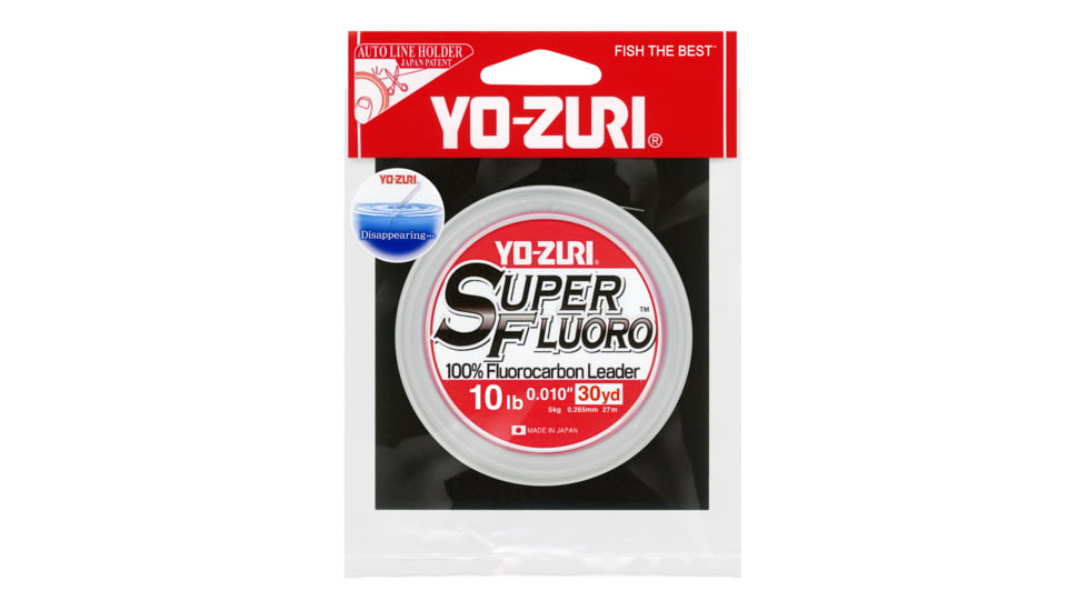 Yo-Zuri Superfluoro Fishing Line, 30yd, 10lb, Natural Clear, YZ SF 10LB NCL 30YD