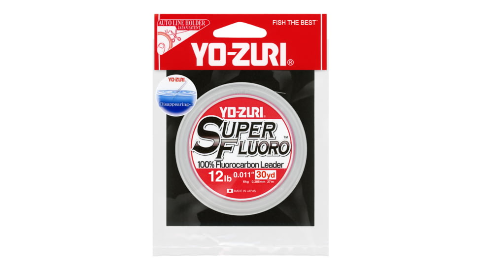 Yo-Zuri Superfluoro Fishing Line, 30yd, 12lb, Natural Clear, YZ SF 12LB NCL 30YD