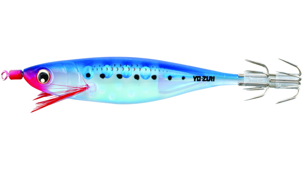 Yo-Zuri Ultra Bait Squid Jig, 3 3/4in, 5/16 oz, Luminous Blue, A1683LB