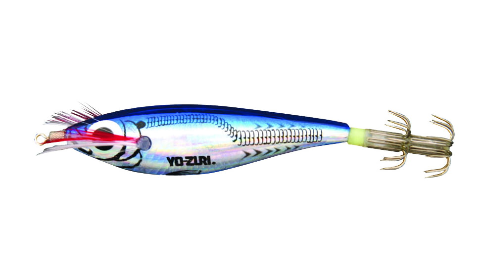 Yo-Zuri Ultra Laser Squid Jig, 3 3/4in, 5/16 oz, Blue, A102222