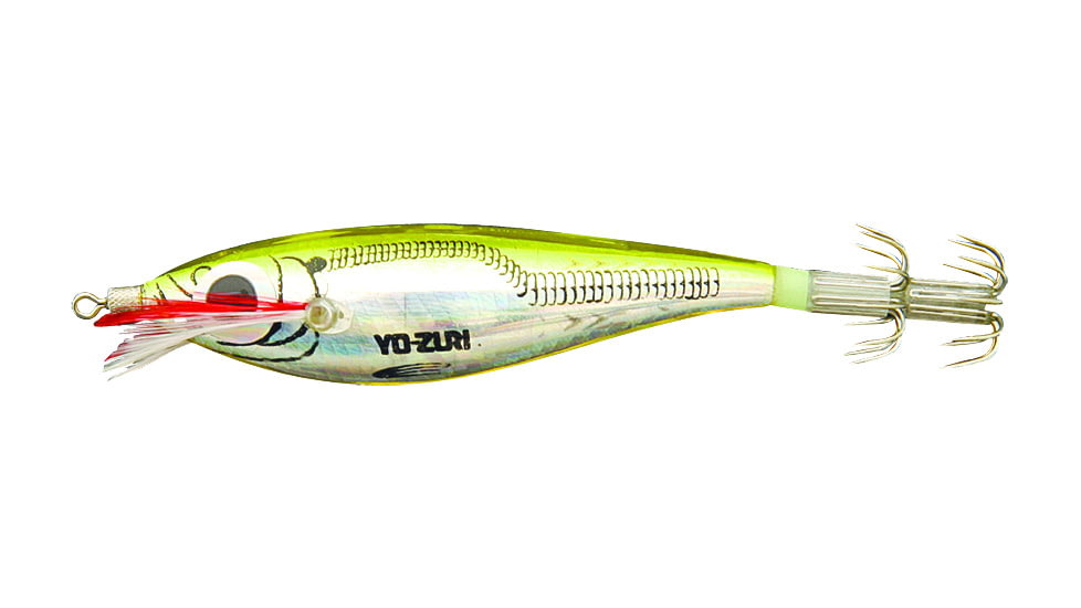 Yo-Zuri Ultra Laser Squid Jig, 3 3/4in, 5/16 oz, Green Mackerel, A102269