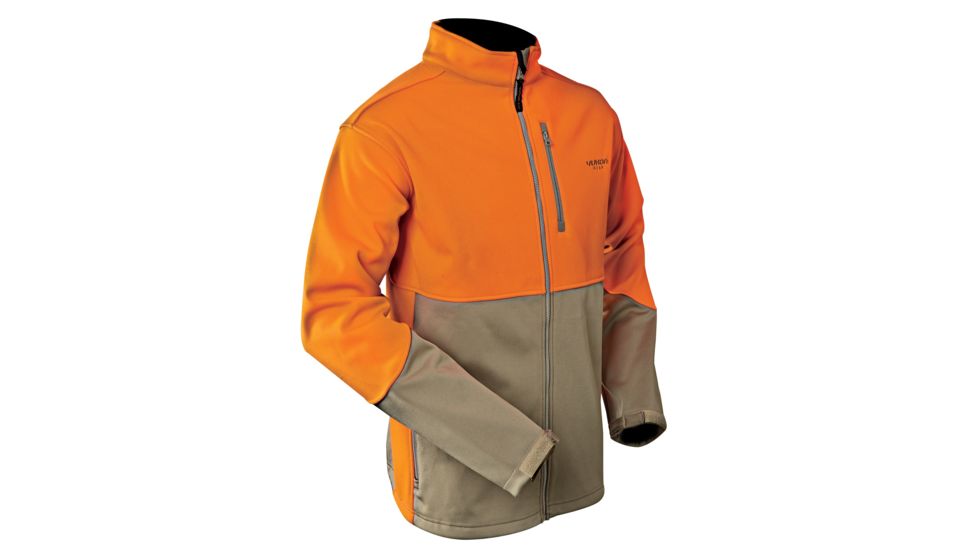 Yukon Gear Windproof Soft Shell Jacket, Blaze/Khaki, Large 118063