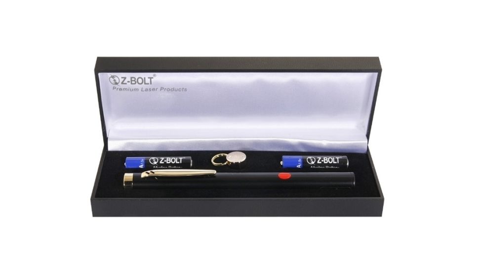 Z-Bolt BTE-4 Red Laser Pointer, Push Button Switch, Black, Small, BTE-4