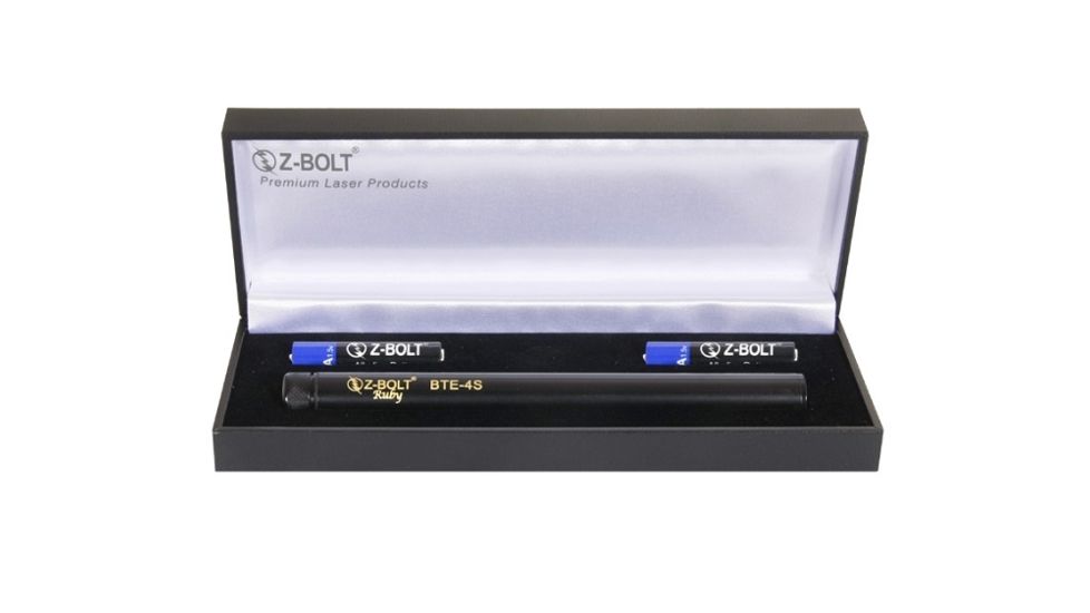 Z-Bolt BTE-4S Red Laser Pointer, with Constant-on Switch, Black, Small, BTE-4S