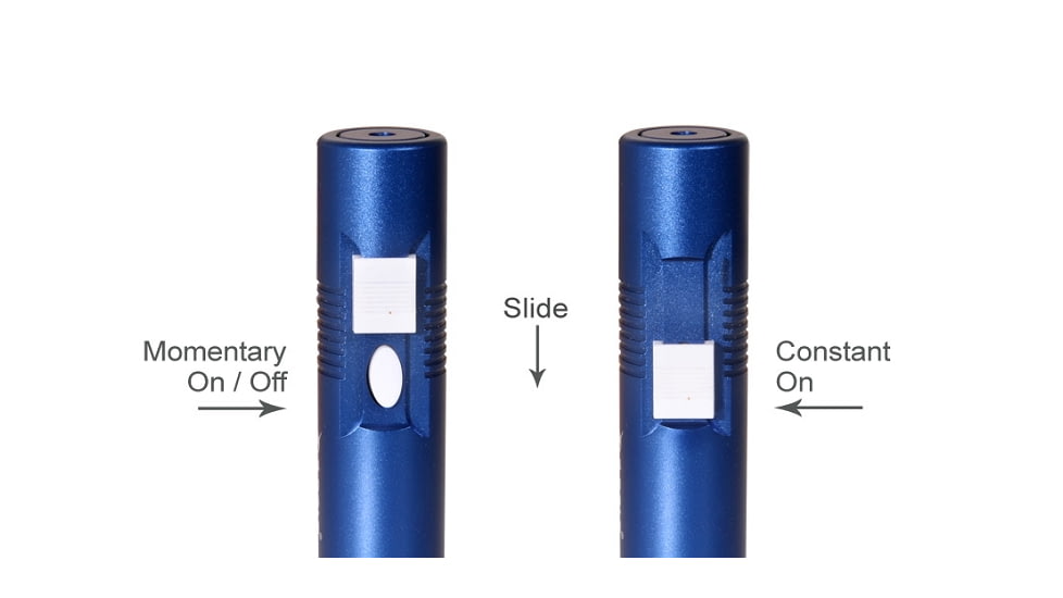 Z-Bolt D-5-BL Duet Sapphire Blue Pointer, Tru Blue Laser, Dual Switch, Blue, Small, D-5-BL