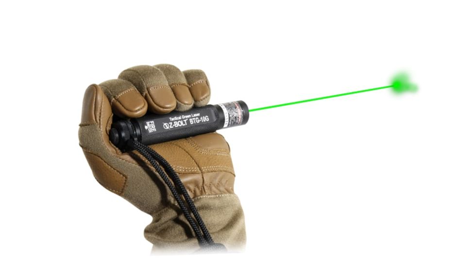 Z-Bolt Green Dot Laser Pointer Designator,2x Diode Variants, Coyote Brown, NSN 1265-01-645-8197, BTG-10G-CB