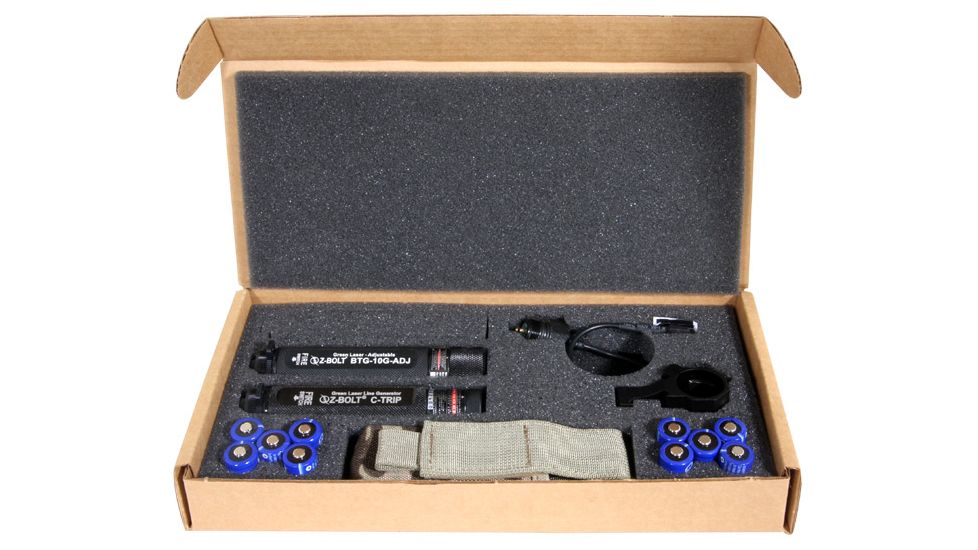 Z-Bolt Green Laser EOD Kit, 1x Line/ 1x Dot, Black, Green, BTMK-10-EOD-BLK