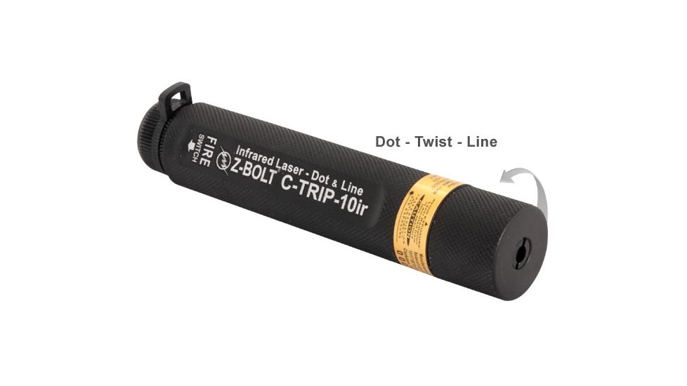 Z-Bolt Infrared Dot &amp; Line Laser for Trip Wire Detection, EOD/ SWAT, Coyote Brown, IR, C-TRIP-10ir-CB