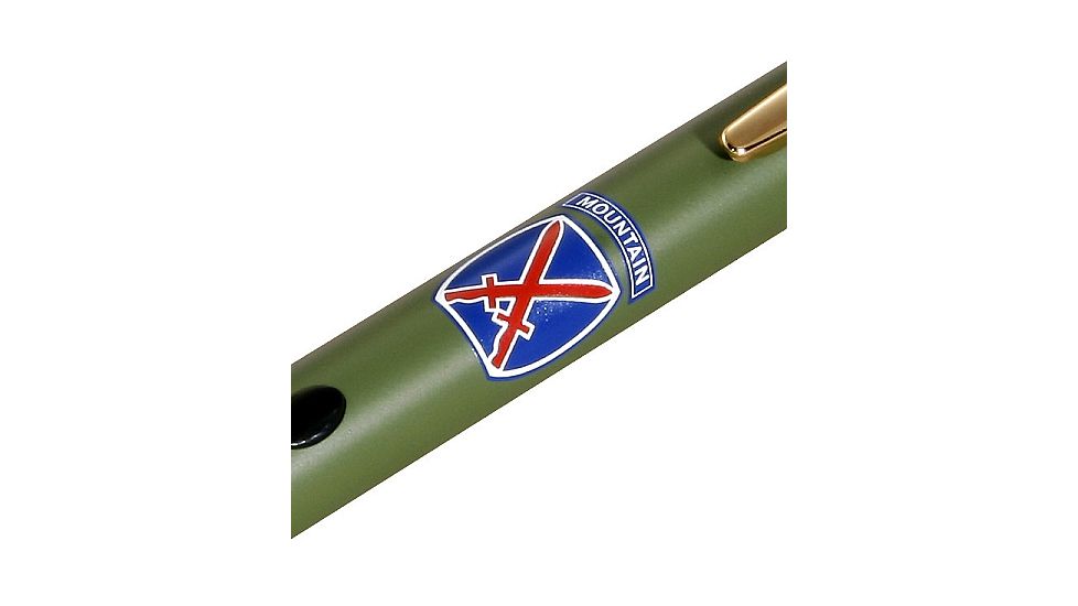 Z-Bolt Military Pride Laser Pointer, Green, 10th Mountain Division Climb to Glory, Emerald Green, MBP-5-ARMY-10thMTN