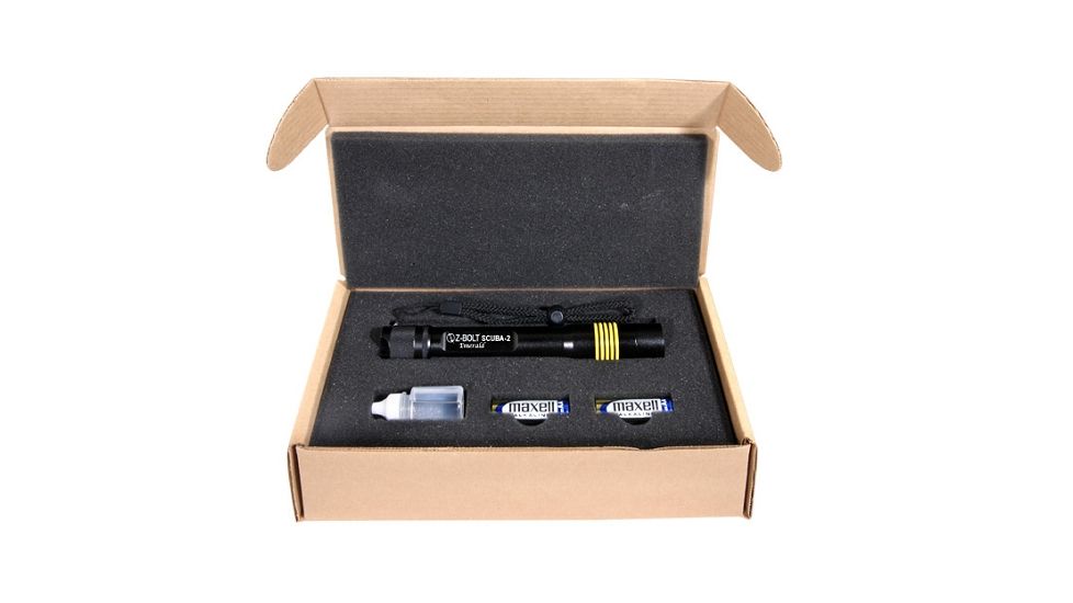 Z-Bolt SCUBA-2 Green Dive Laser, 1mW, Waterproof 200ft, Green, Medium, SCUBA-2