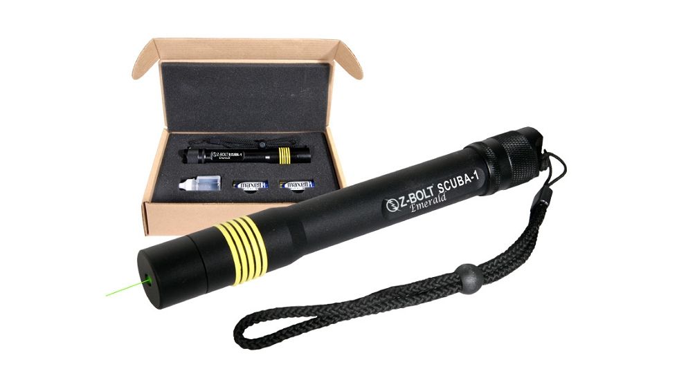 Z-Bolt The SCUBA - 1 Green Dive Laser, Waterproof 200ft, Green, Medium, SCUBA-1