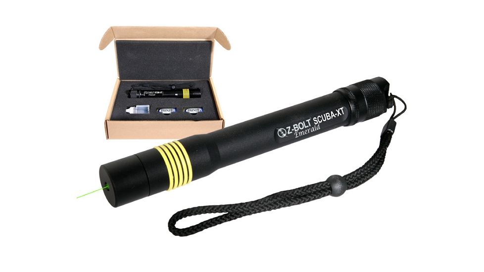 Z-Bolt SCUBA-XT Green Dive Laser, Extreme Temps, Waterproof 200ft, Green, Medium, SCUBA-XT