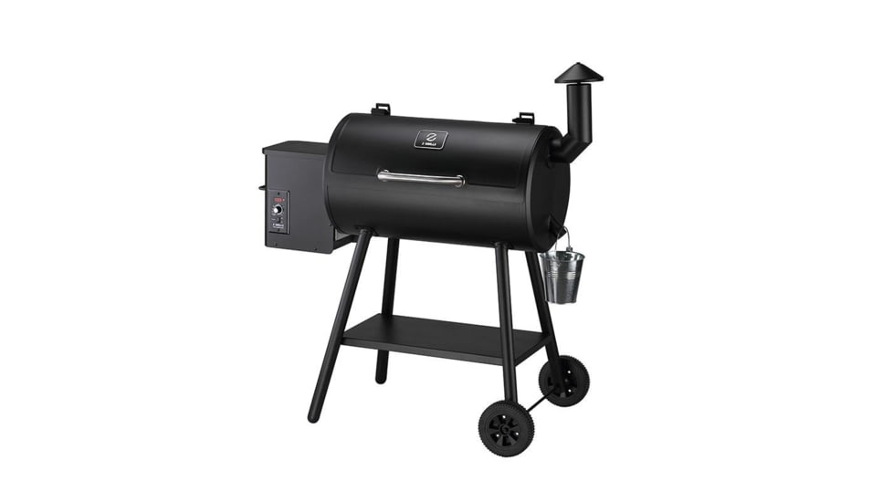 Z Grills ZPG-550B2 Wood Pellet Grill &amp; Smoker, Black, Medium, ZPG-550B2