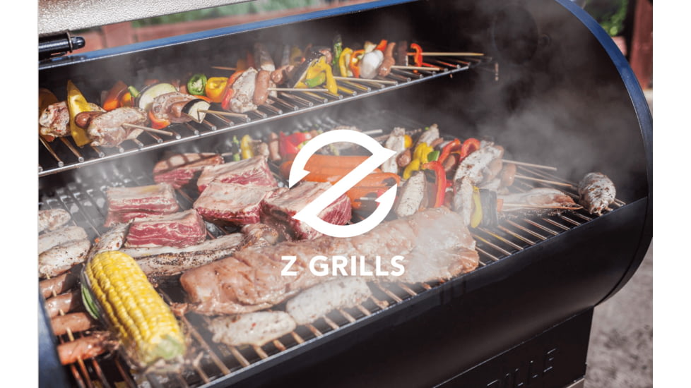 Z Grills ZPG-550B2 Wood Pellet Grill &amp; Smoker, Black, Medium, ZPG-550B2