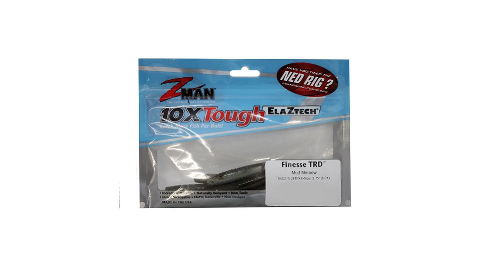 Z-man FINESSE TRD 2.75 MUD MINNOW 8PK TRD275-281PK8