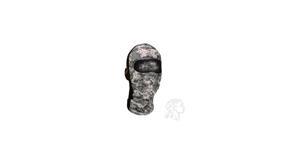 Zan Headgear Balaclava Nylon Headwear, U.S. Army, Camo Crest WBN700