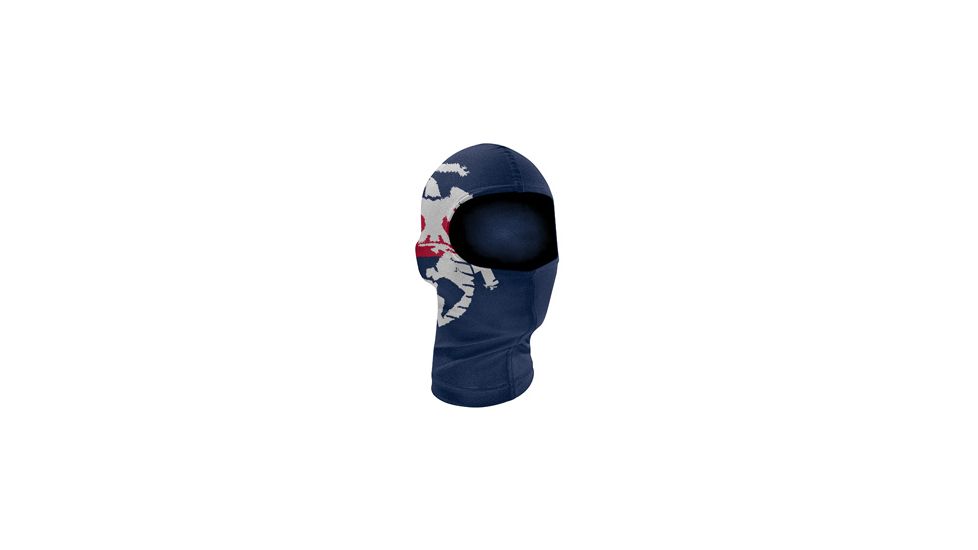 Zan Headgear Balaclava Nylon Headwear, USMC, Blue Crest WBN801