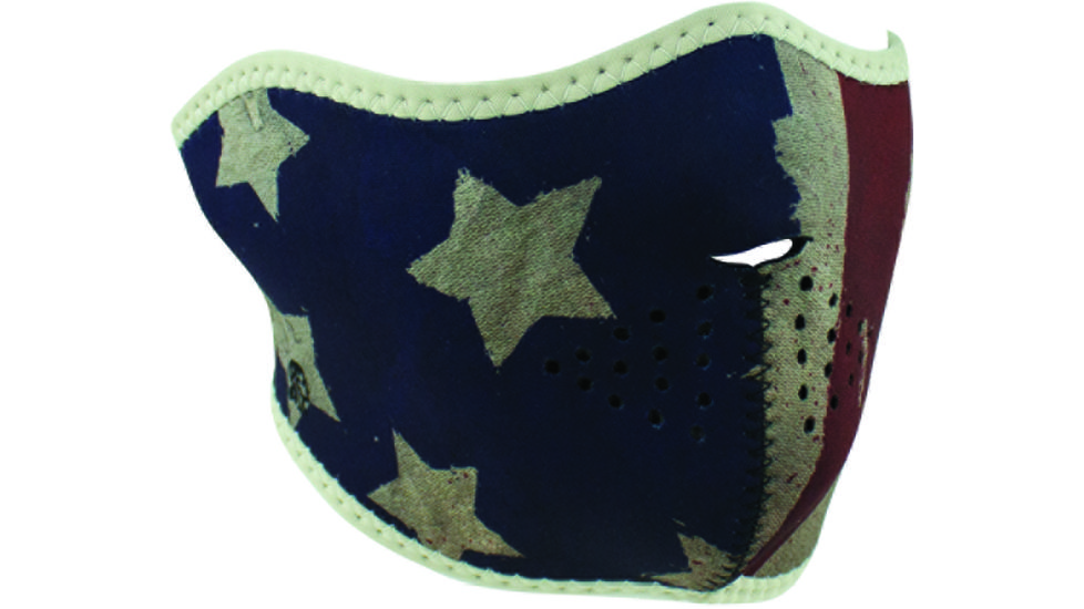 Zan Headgear Neoprene Half Mask, Patriot, WNFM408H