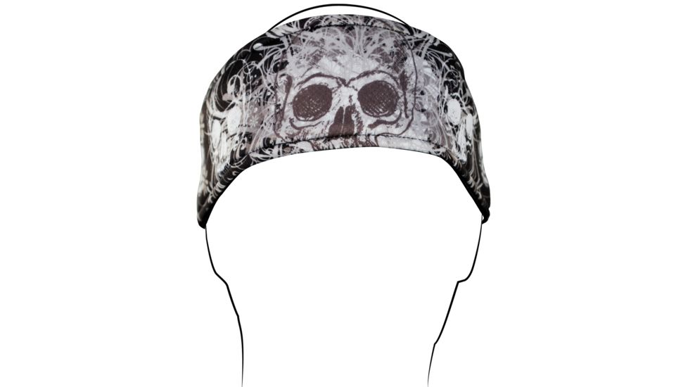 Zan Headgear Headband, DaVinci Skull HB003