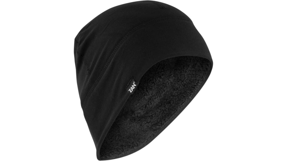 Zan Headgear SportFlex High Pile Fleece Helmet Liner, Black, WHLH114
