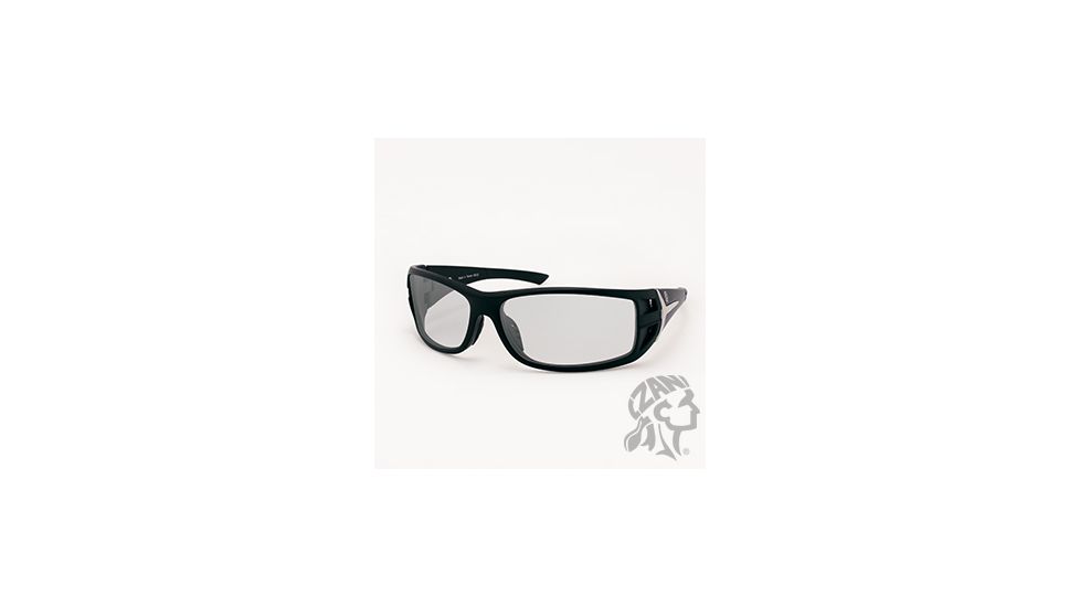 Idaho Sunglass, Shiny Black Frame, Clear Lenses, One Size Fits Most