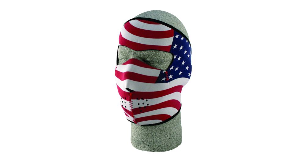 Zan Headgear Neoprene Face Mask Stars &amp; Stripes USA Flag WNFM003