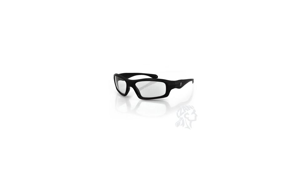 Zan Headgear Seattle Sunglass, Black Frame, Clear Lens EZSE001C