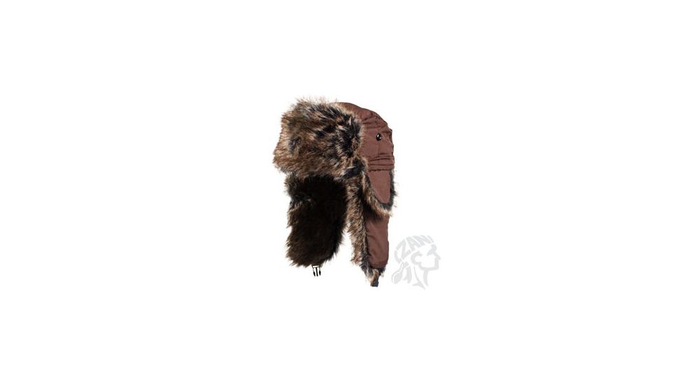 Trooper Hat w/ Brown Fur, Brown, One Size Fits Most