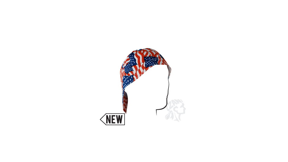 Zan Headgear Welders Cap, Cotton, Wavy American Flag, Size 7.0 CPW265S