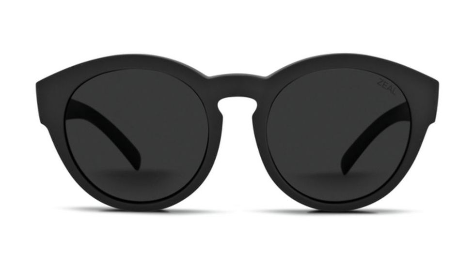 Zeal Optics Fleetwood Sunglasses, Matte Black Frame, Polarized Dark Grey Lens, Polarized, 10877