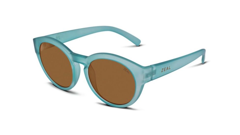 Zeal Optics Fleetwood Sunglasses, Telegraph Blue Frame, Polarized Copper Lens, Polarized, 10874