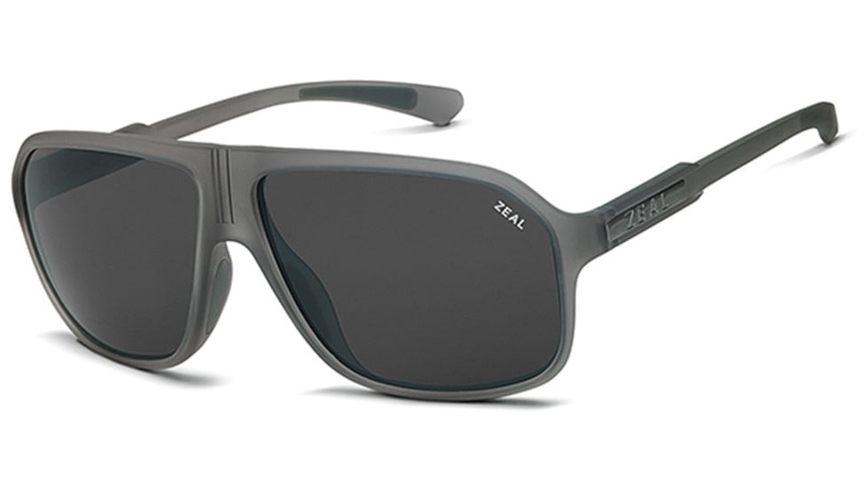 Zeal Optics Sawyer Sunglasses Granite Grey Frame, Dark Grey Lenses, Polarized 10523