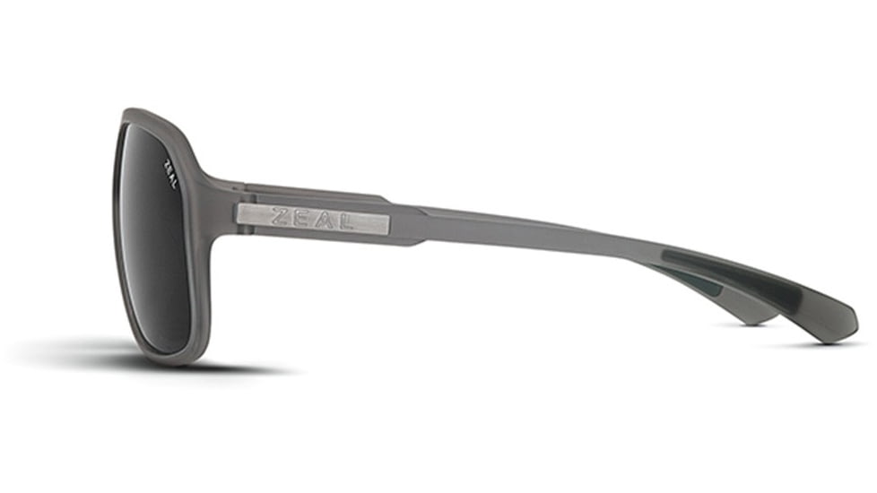 Zeal Optics Sawyer Sunglasses Granite Grey Frame, Dark Grey Lenses, Polarized 10523