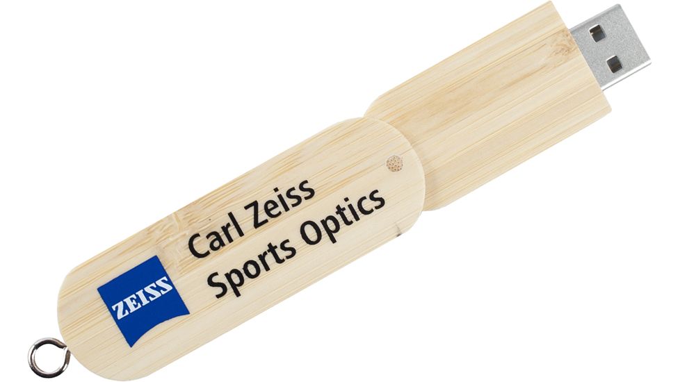 Zeiss Gear 2 Gb Bamboo USB Stick Open, With Out Lanyard