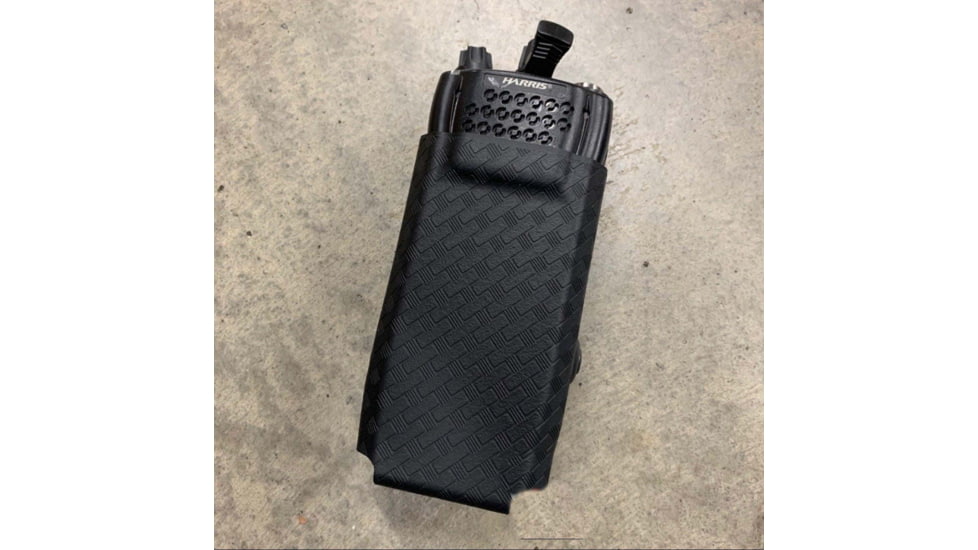 Zero9 Portable Radio Case Holster, XG-25/XG-75/P7300, Tek-Lok, Plain Black, Z9-5008-BLK-TEK