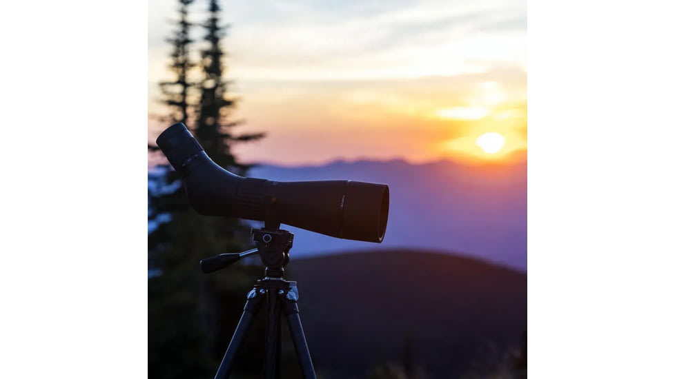 ZeroTech Optics Thrive 20-60x85mm Spotting Scope, Angled, Black, TH206085