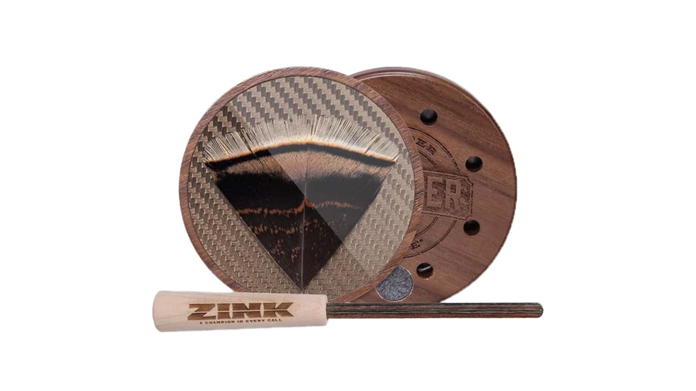 Zink Calls Thunder Ridge Rocker Turkey Call Glass Pot Call, Wood, ZNK-TRSGC