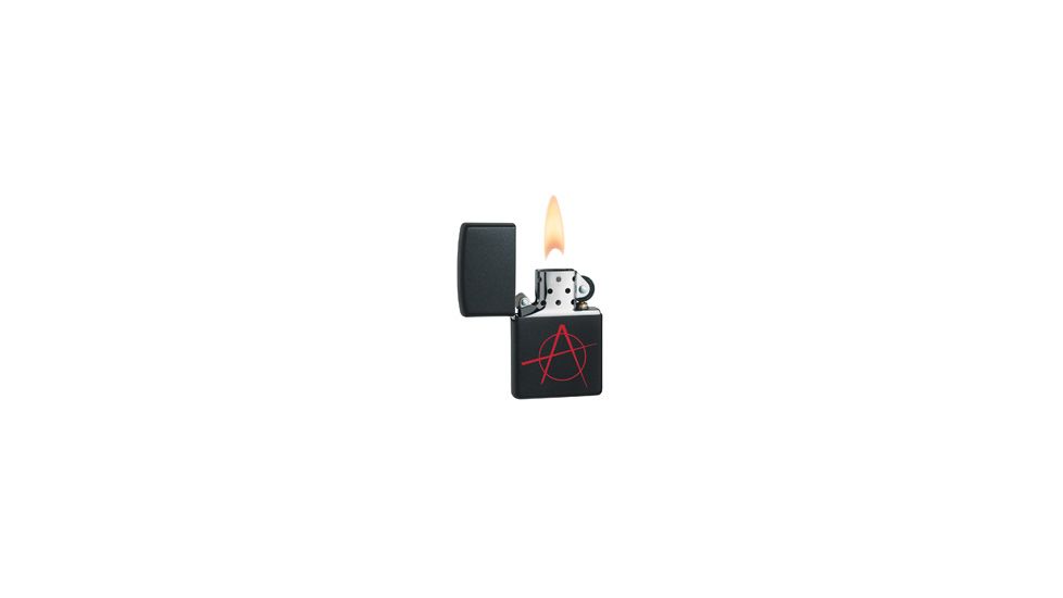 Zippo Anarchy Classic Style Lighter, Black Matte 20842