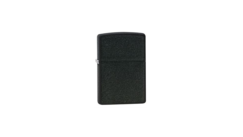 Zippo Black Crackle Classic Style Lighter w/out Zippo Logo 236