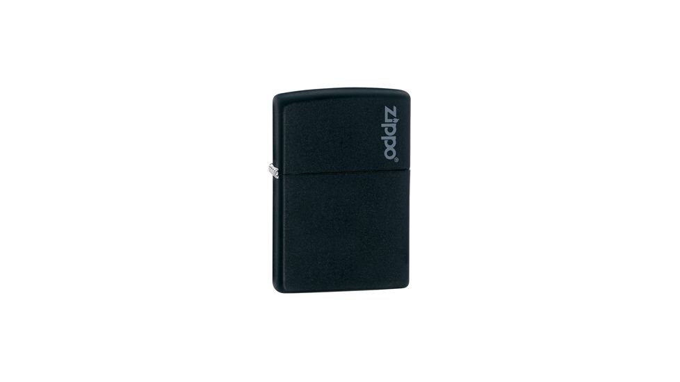 Zippo Classic Style Lighter w/ Zippo Logo, Black Matte 218ZL