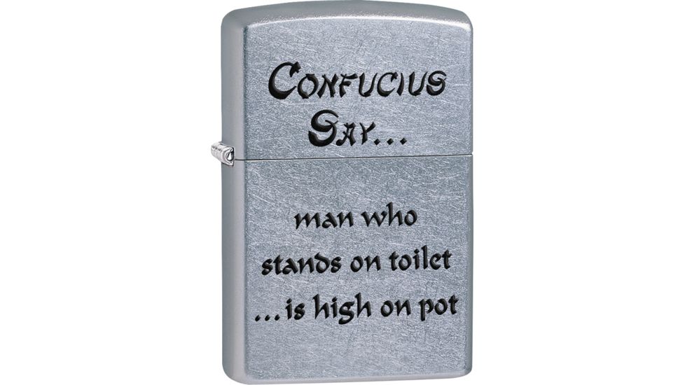 Zippo Confusius Say Man Pot St Lighter ZO28459