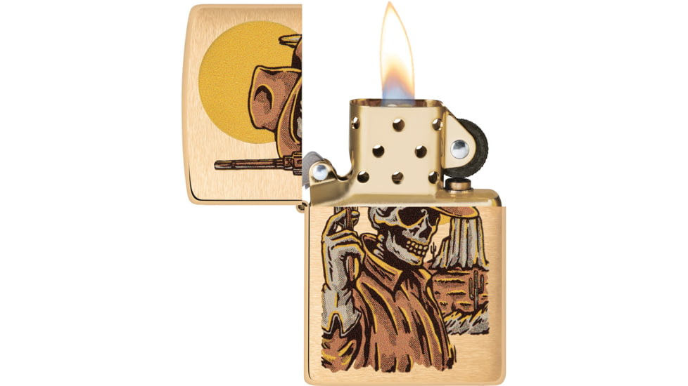 Zippo Cowboy Skull Design Lighter