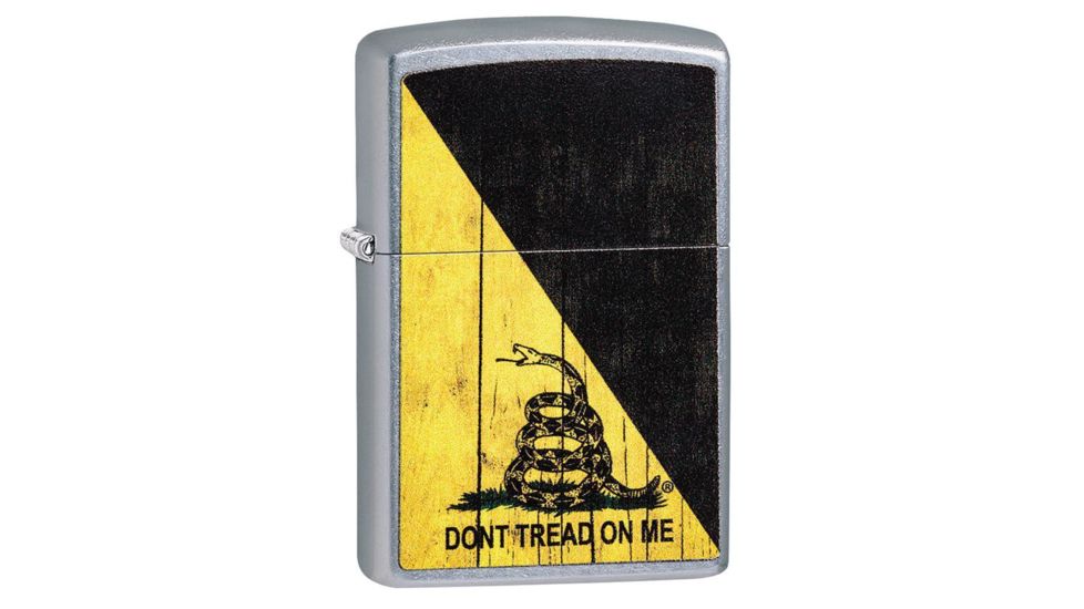 Zippo Dont Tread on Me Street Chrome Pocket Lighter 29842