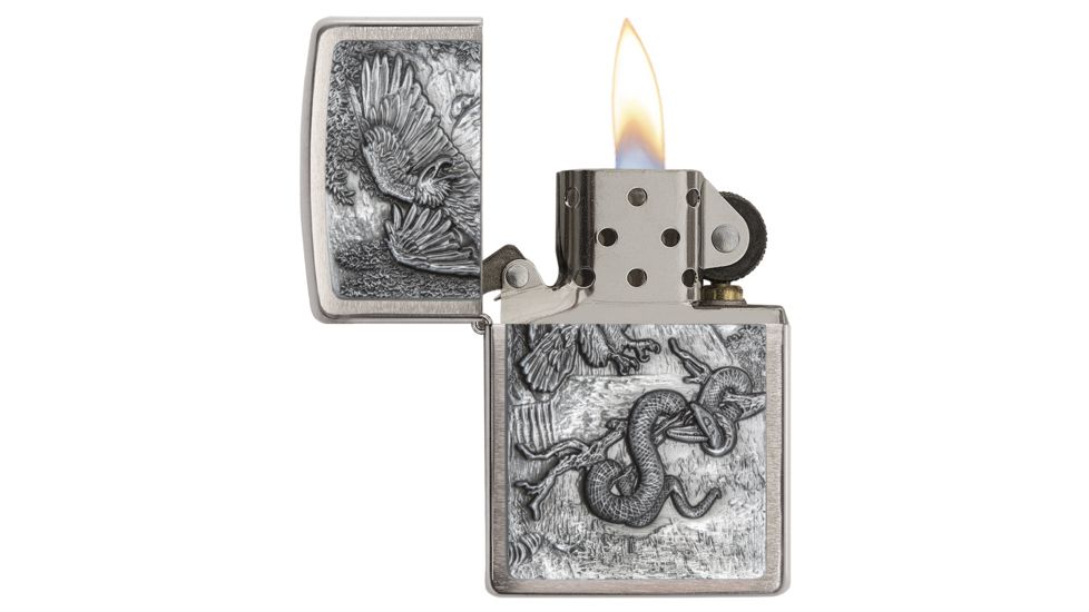 Zippo Eagle vs. Snake Pocket Lighter, 29637