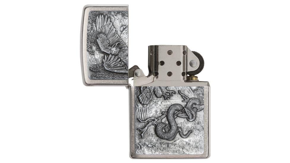 Zippo Eagle vs. Snake Pocket Lighter, 29637