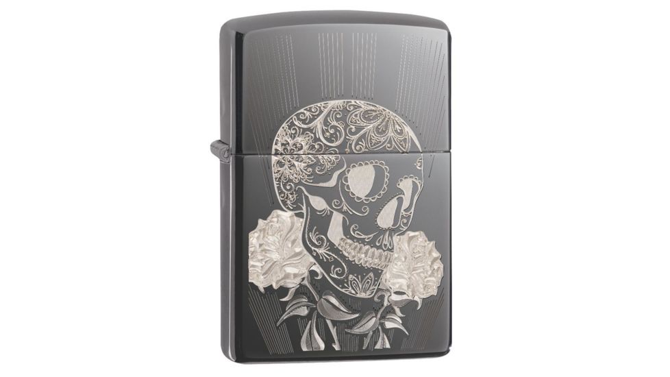 Zippo Fancy Skull Design Pocket Lighter 29883