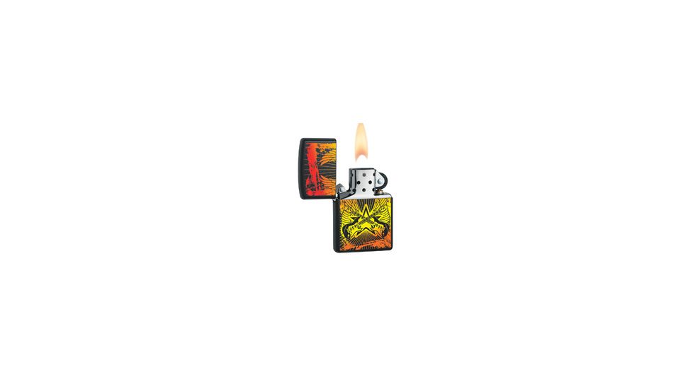 Zippo Guitar Wings Classic Style Lighter, Black Matte 24891