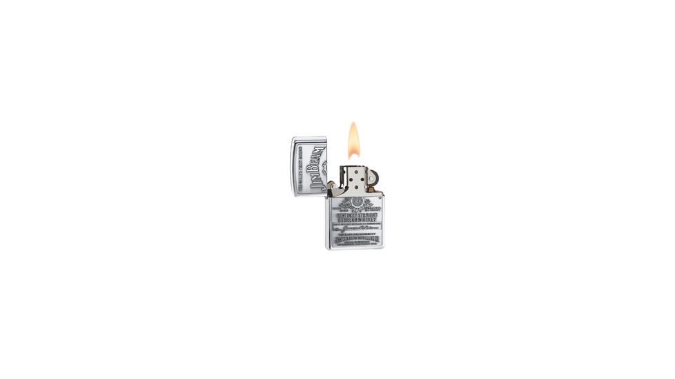Zippo Jim Beam Classic Style Emblem Lighter, High Polish Chrome 250JB928