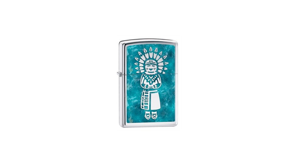 Zippo Indian Classic Style Lighter, High Polish Chrome 28049