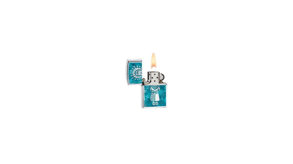 Zippo Indian Classic Style Lighter, High Polish Chrome 28049